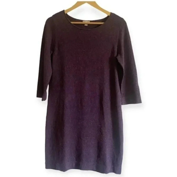 J. Jill Silk Blend Knit Sweater Dress - Picture 1 of 14